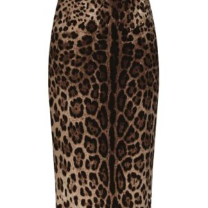 Dolce & Gabbana  leopard-print midi skirt