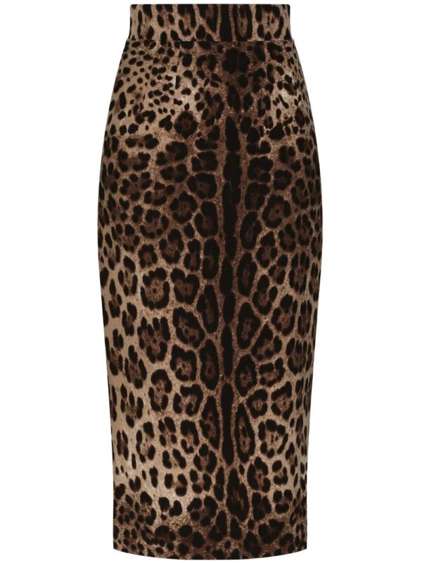 Dolce & Gabbana  leopard-print midi skirt