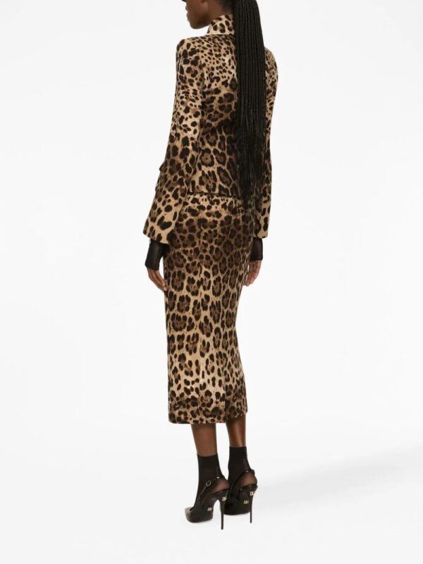 Dolce & Gabbana  leopard-print midi skirt - Image 3