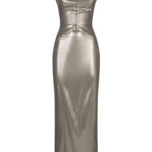 Dolce & Gabbana  KIM DOLCE&GABBANA metallic-finish ankle-length dress