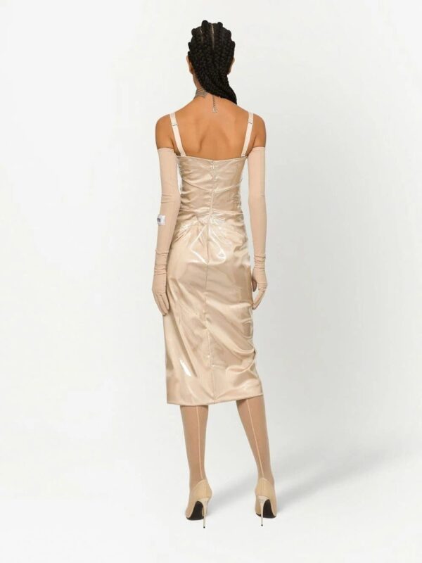 Dolce & Gabbana  KIM DOLCE&GABBANA transparent overlay midi dress - Image 4