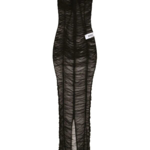 Dolce & Gabbana  KIM DOLCE&GABBANA gathered-detail sheer maxi dress