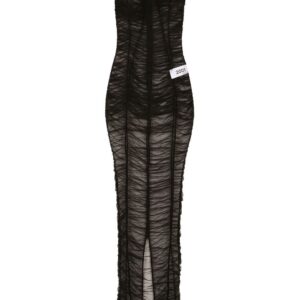 Dolce & Gabbana KIM DOLCE&GABBANA gathered-detail sheer maxi