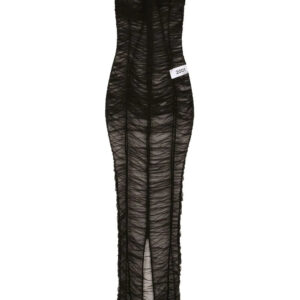 Dolce & Gabbana  KIM DOLCE&GABBANA gathered-detail sheer maxi dress