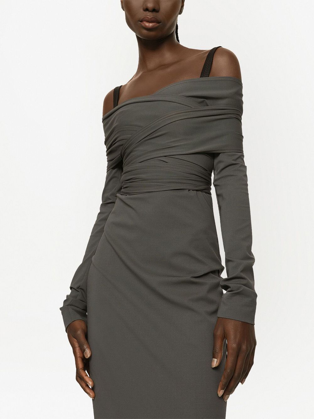 Dolce & Gabbana KIM DOLCE&GABBANA Milano-rib maxi dress - Image 2