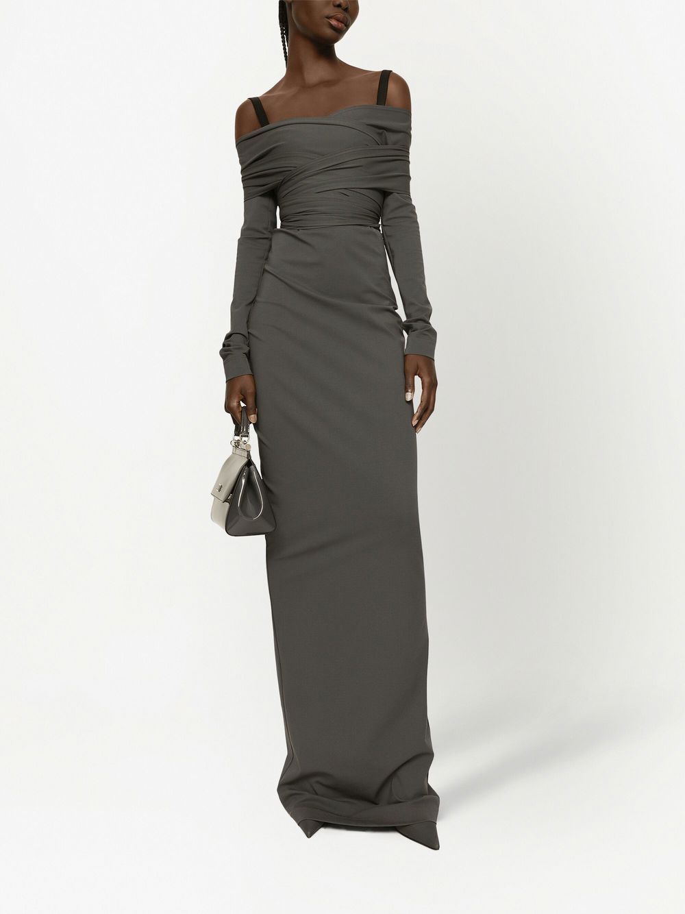 Dolce & Gabbana KIM DOLCE&GABBANA Milano-rib maxi dress - Image 5