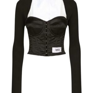 Dolce & Gabbana KIM DOLCE&GABBANA layered-shirt corset top