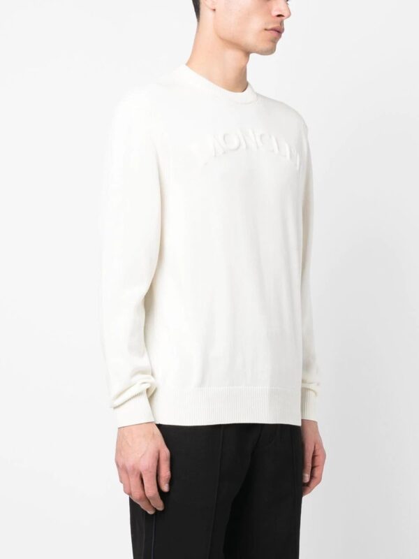 Moncler  logo-embossed long-sleeve sweatshirt - Image 2