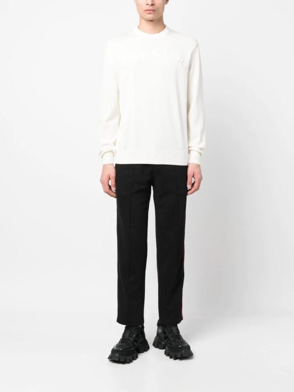 Moncler  logo-embossed long-sleeve sweatshirt