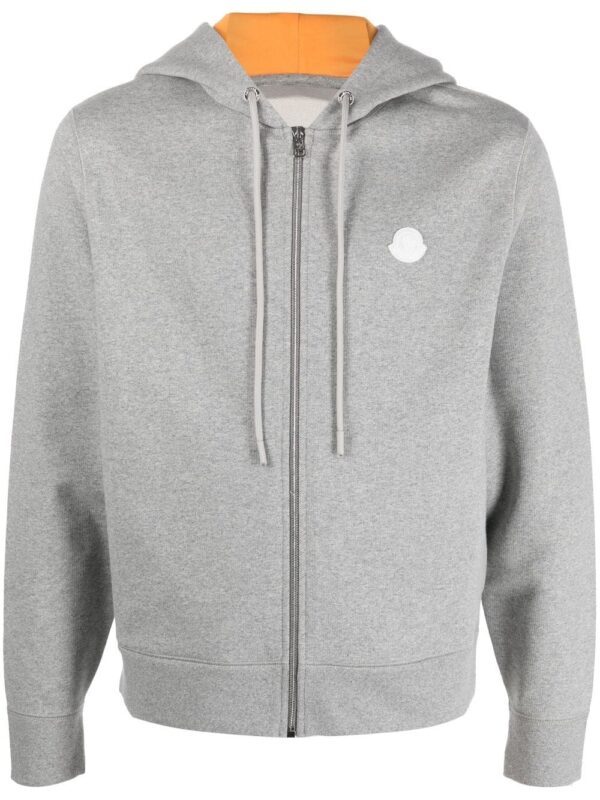 Moncler  zip-up cotton hoodie