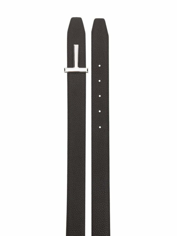 Tom Ford T-buckle reversible leather belt - Image 2