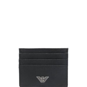 Emporio Armani  logo-plaque leather cardholder