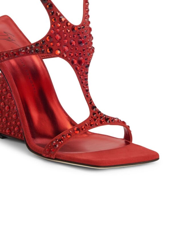 Giuseppe Zanotti  Tutankamon 105mm crystal-embellished sandals - Image 4