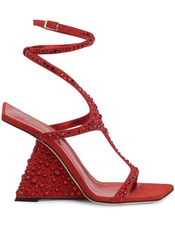 Giuseppe Zanotti  Tutankamon 105mm crystal-embellished sandals