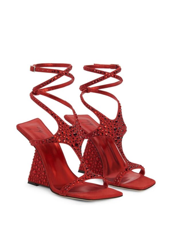Giuseppe Zanotti  Tutankamon 105mm crystal-embellished sandals - Image 2