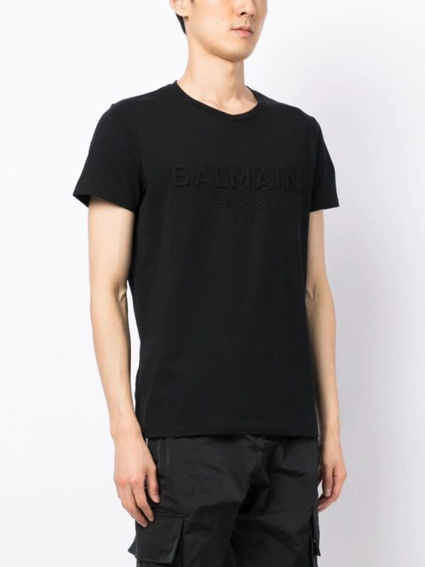 Balmain  logo-embossed cotton T-shirt - Image 3