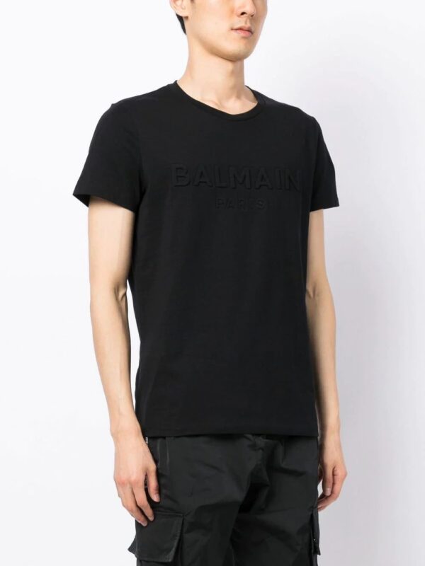 Balmain  logo-embossed cotton T-shirt - Image 3
