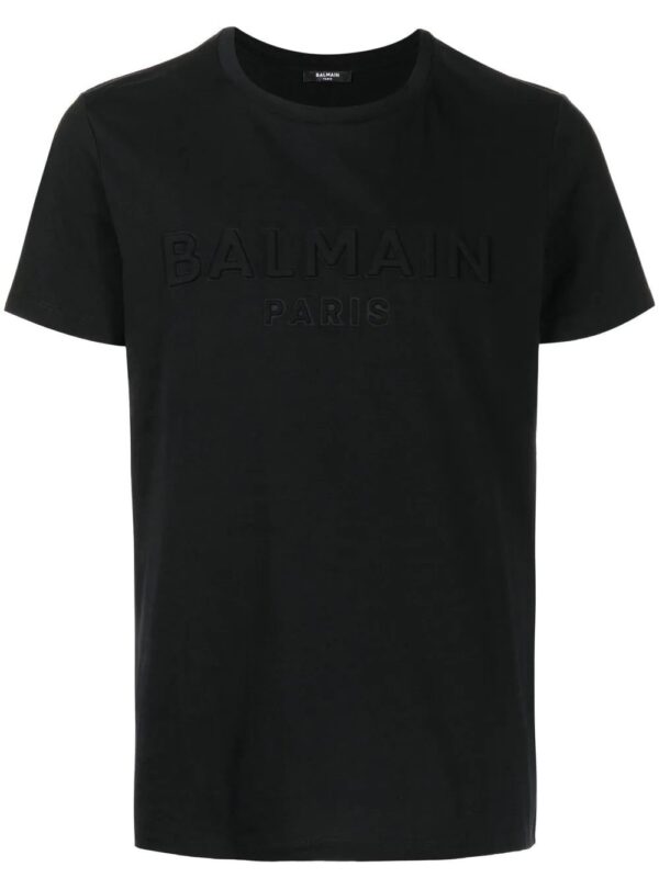 Balmain  logo-embossed cotton T-shirt