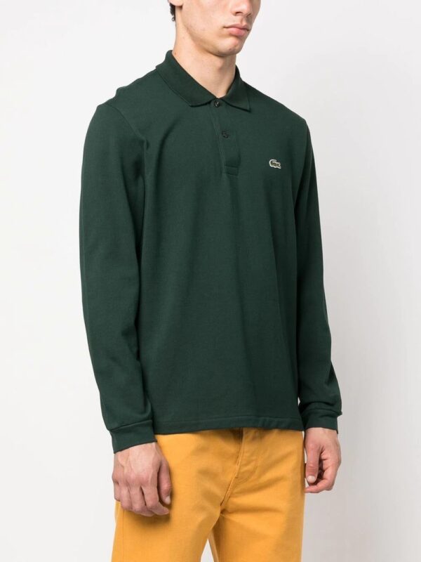 Lacoste  embroidered-logo long-sleeve polo shirt - Image 3