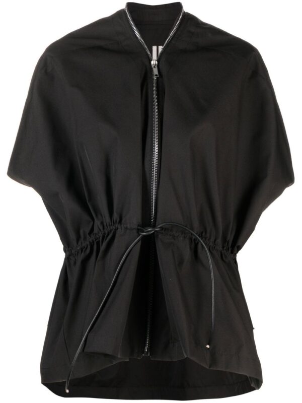 Rick Owens  Sail short-sleeve leather jacket