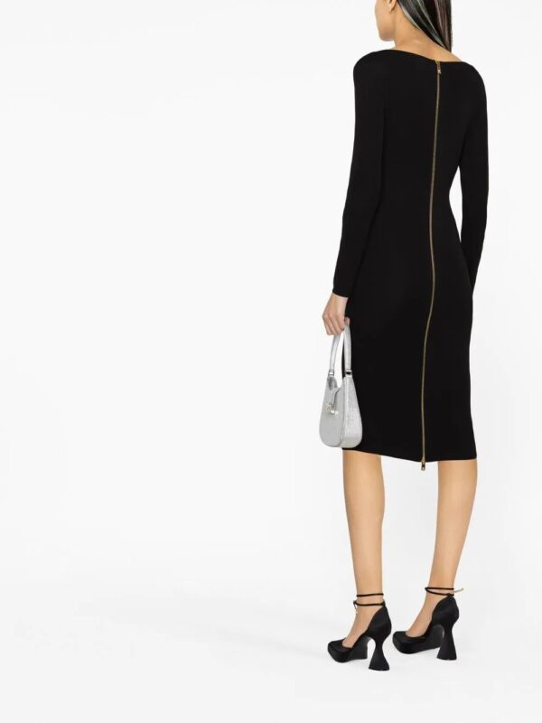 Versace  Medusa plaque midi dress - Image 4