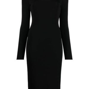Versace Medusa plaque midi dress