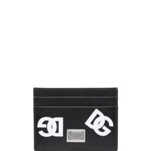 Dolce & Gabbana  logo print leather cardholder