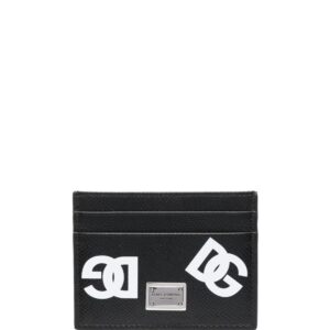 Dolce & Gabbana logo print leather cardholder