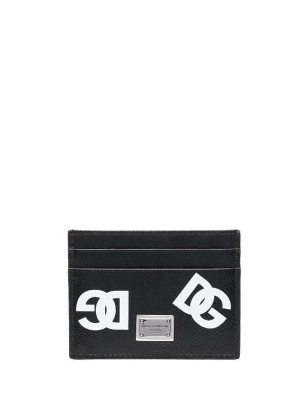 Dolce & Gabbana logo print leather cardholder