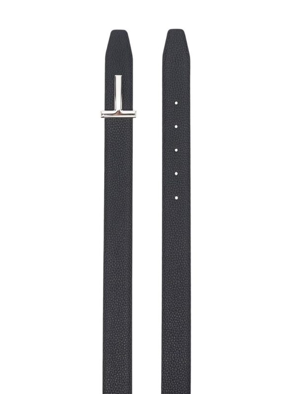 Tom Ford logo-plaque leather belt - Image 2