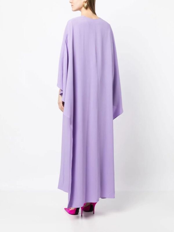 Versace  V-neck cape dress - Image 4