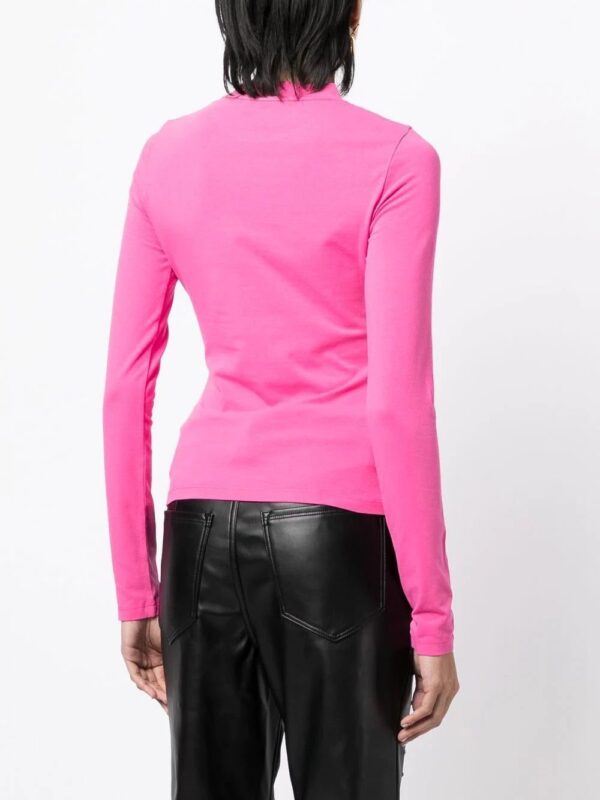 Versace  slogan-print long-sleeve T-shirt - Image 4