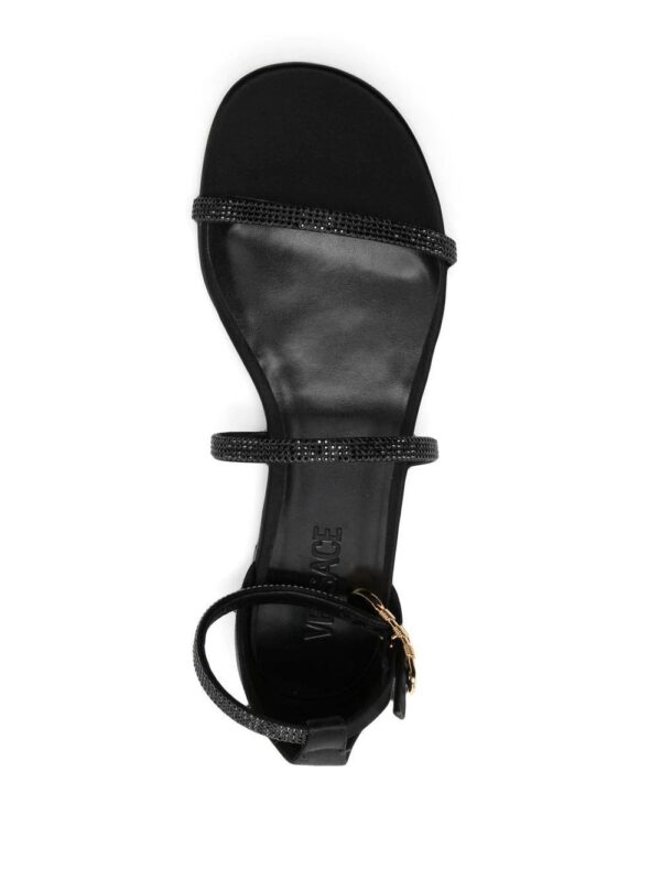 Versace  Safety Pin crystal-embellished sandals - Image 4