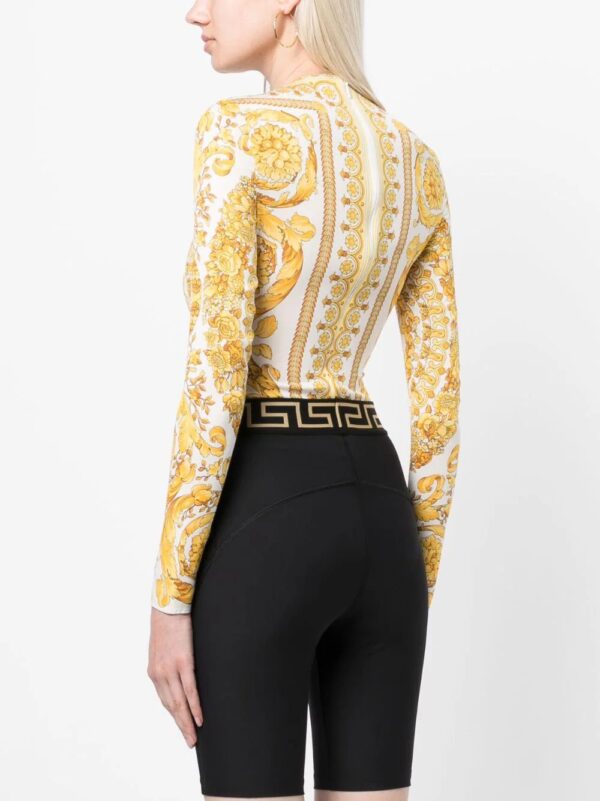 Versace  Barocco-print bodysuit - Image 4