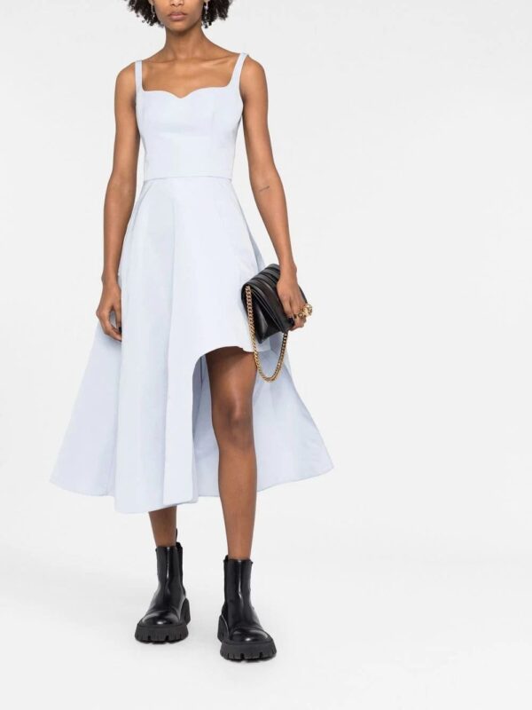 Alexander McQueen  sweetheart neckline asymmetric dress - Image 2
