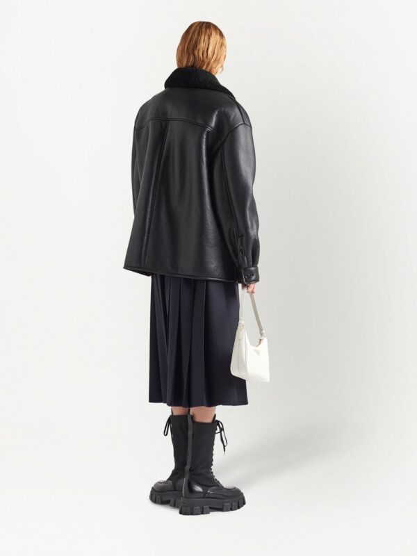 Prada  shearling collar button-up jacket - Image 7