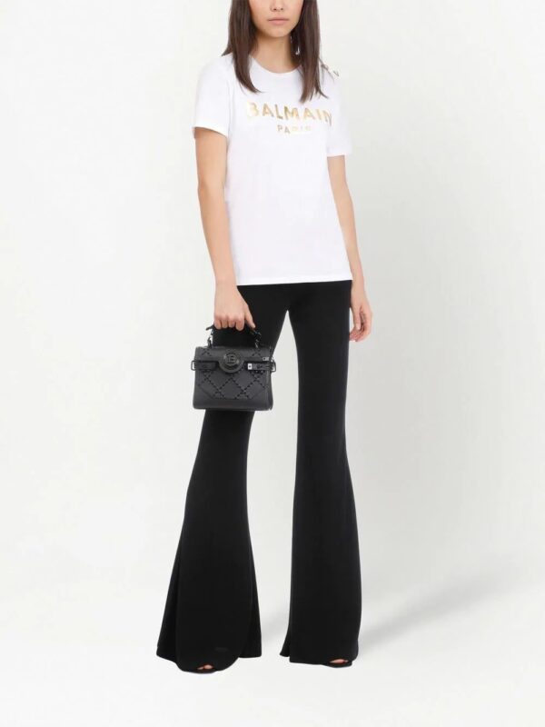 Balmain  metallic-logo T-shirt - Image 2