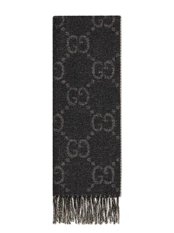 Gucci  GG jacquard wool scarf