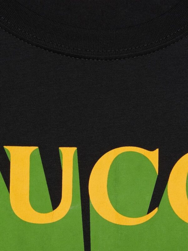 Gucci  vintage logo-print cotton T-shirt - Image 4