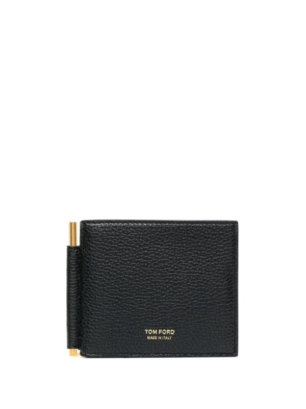 TOM FORD  money clip leather wallet
