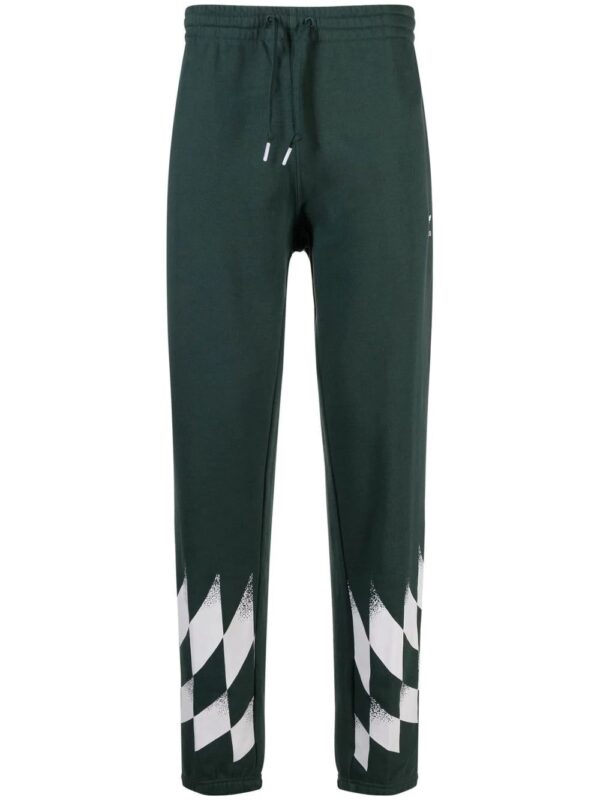 adidas  Originals diamond-print trackpants
