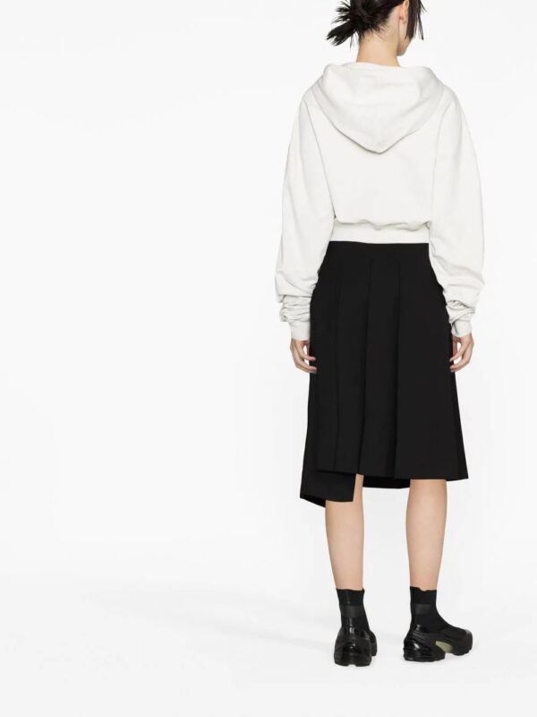 Off-White  logo-print cropped hoodie - Image 3