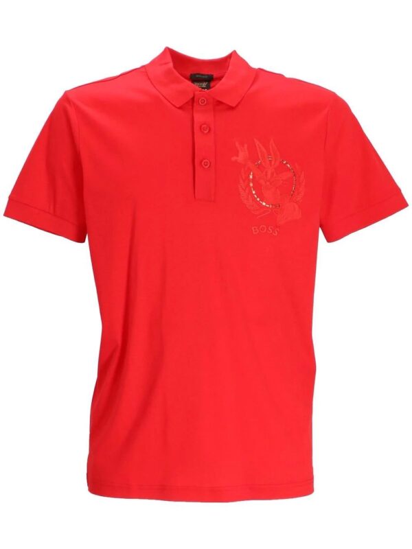 BOSS  Looney Tunes embroidery polo shirt
