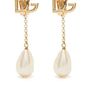 Dolce & Gabbana  logo drop earrings
