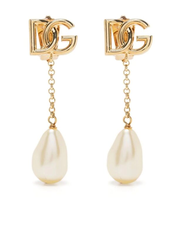 Dolce & Gabbana  logo drop earrings