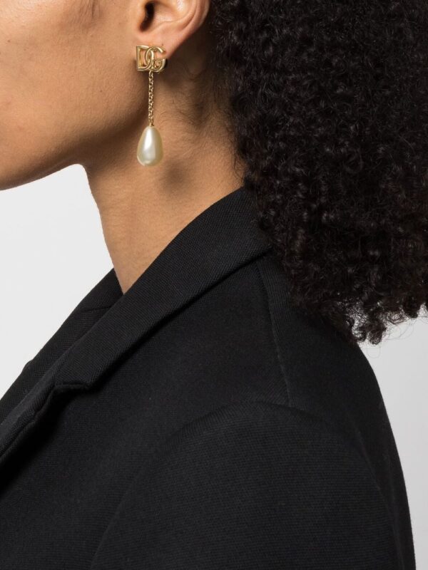 Dolce & Gabbana  logo drop earrings - Image 2