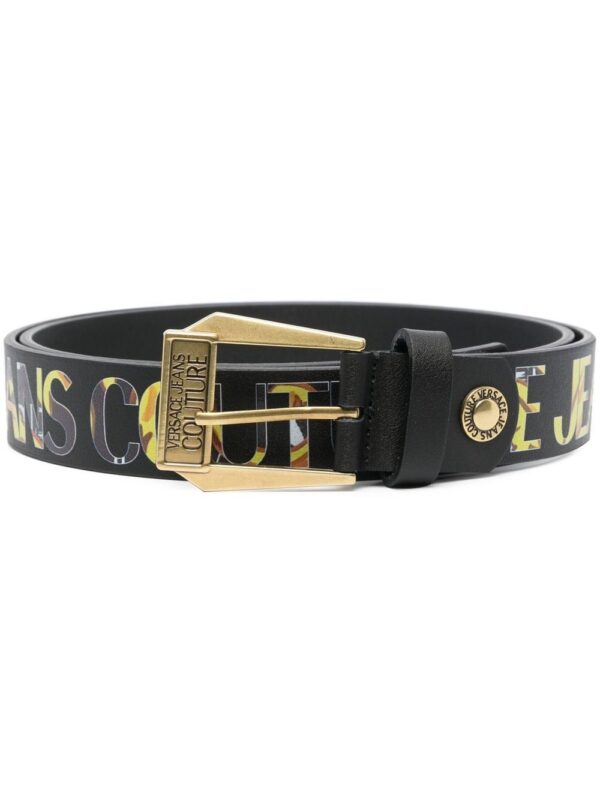 Versace logo-print detail belt