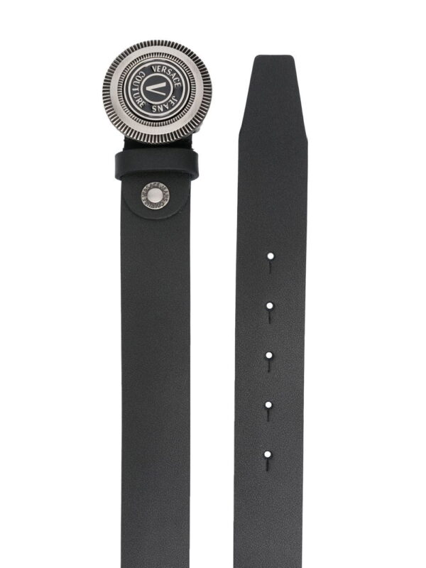 Versace engraved logo-buckle detail belt - Image 2