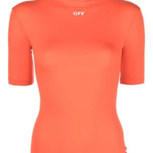 Off-White logo stretch top