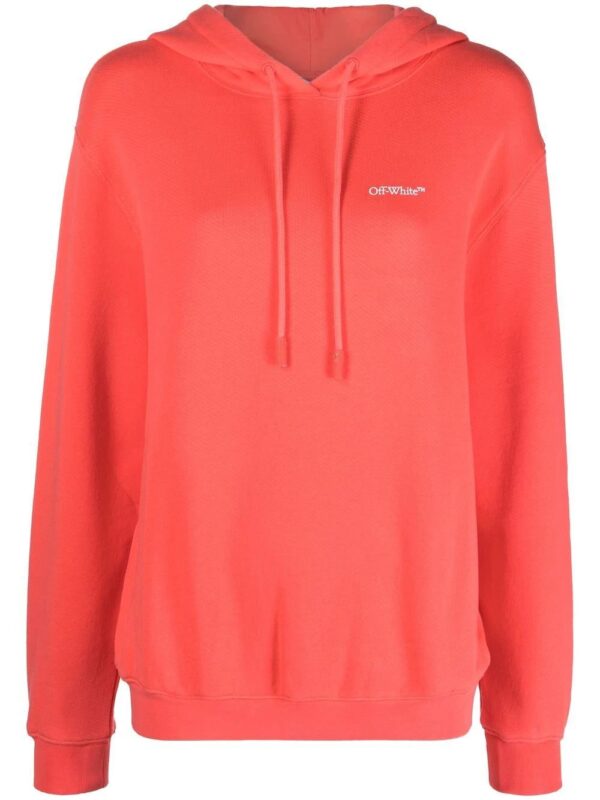 Off-White  logo-embroidered hoodie